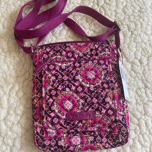 Vera Bradley RFID Mini Hipster Raspberry Medallion